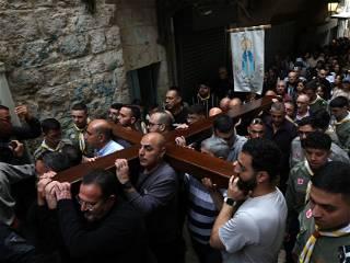 In Jerusalem, Palestinian Christians observe scaled-down Good Friday celebrations