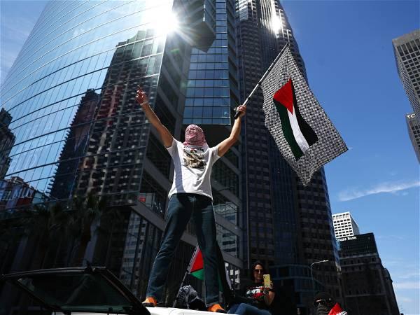 Pro-Palestinian demonstrators shut down airport highways and key bridges in major US cities