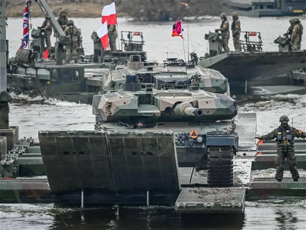 NATO drills show it is preparing for potential conflict with Russia, Moscow says