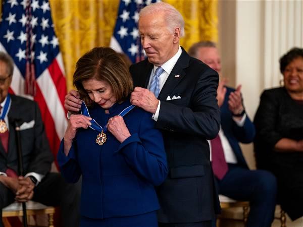 Biden to award Medal of Freedom to 19 people, including Pelosi, Gore, Ledecky and Bloomberg